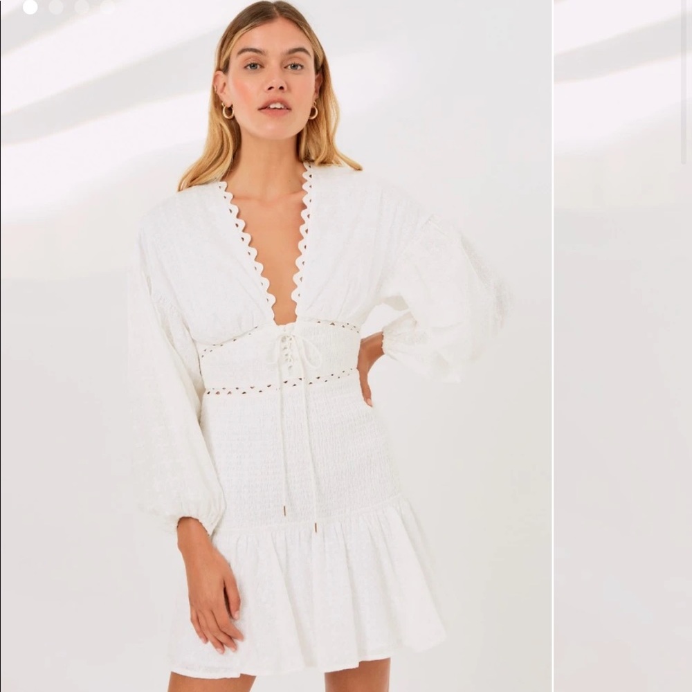 Finders Keepers White Clementine Dress